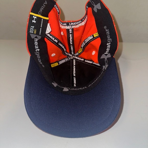 Under Armour Auburn Tigers AU Orange Blue Adjustable Cap Sports Hat College - Picture 5 of 8